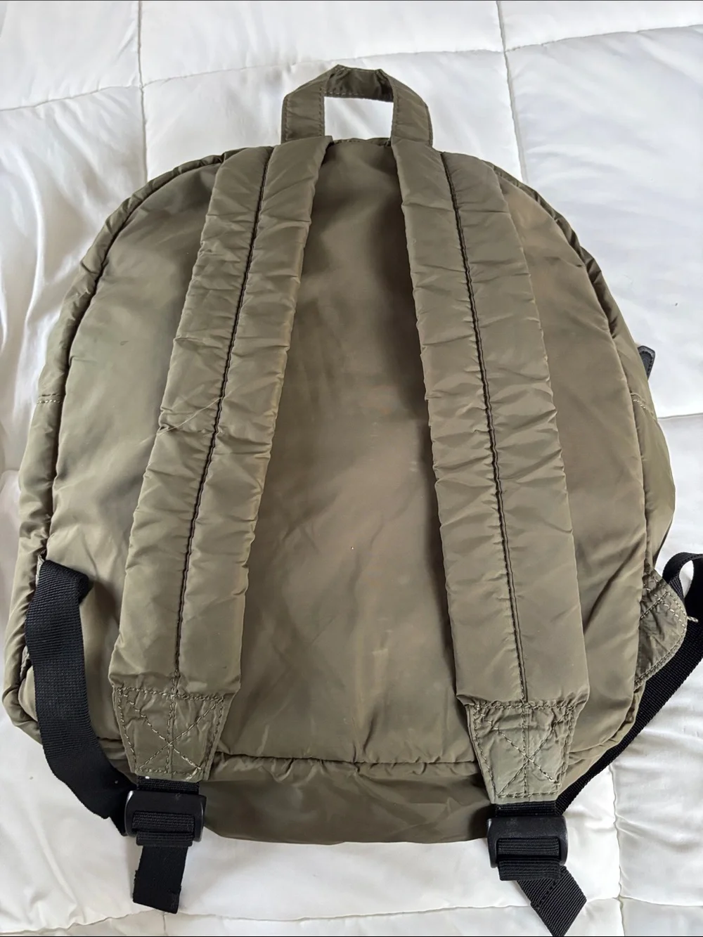 Stussy Olive Green Puffer Backpack